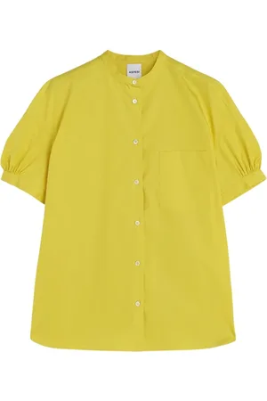 Aspesi Dames, Blouses & Shirts, Geel, Maat: 2XS Katoen