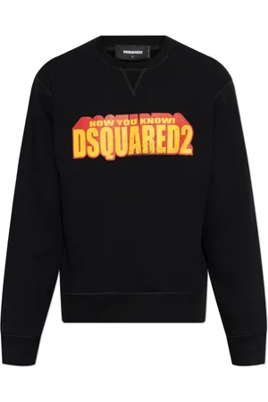 Dsquared2 Heren, Sweatshirts & Hoodies, Zwart, Maat: 3XL Katoen