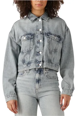 Tommy Hilfiger Dames, Jassen, Blauw, Maat: XL Denim