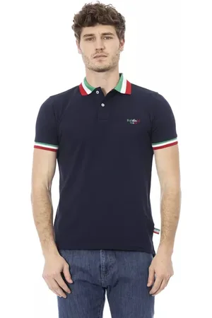 BALDININI Heren, Tops, Blauw, Maat: 4XL Katoen