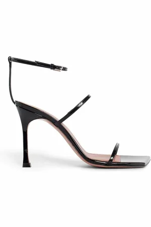 Amina Muaddi Dames, Schoenen, Zwart, Maat: 36 EU Leer