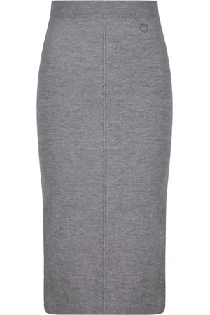 Pinko Dames, Rokken, Grijs, Maat: L Wol