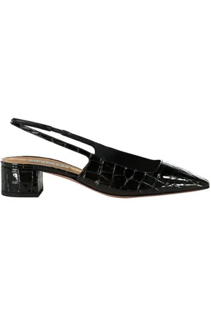 Aquazzura Dames, Schoenen, Zwart, Maat: 37 1/2 EU Leer