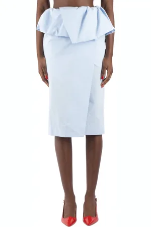 DRIES VAN NOTEN Dames, Rokken, Blauw, Maat: S Katoen