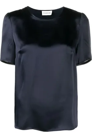 P.A.R.O.S.H. Dames, Blouses & Shirts, Blauw, Maat: XS Zijde