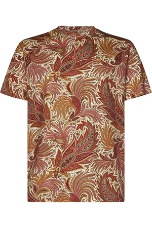 Etro Heren, Tops, Oranje, Maat: S Katoen