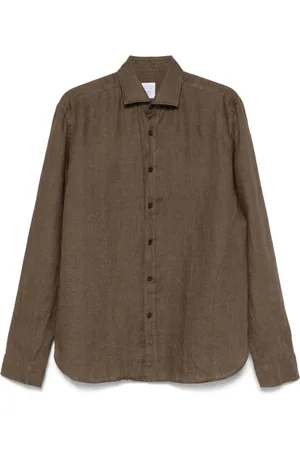 Xacus Heren, Overhemden, Bruin, Maat: 3XL