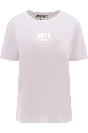 Max Mara Dames, Tops, Wit, Maat: M Katoen