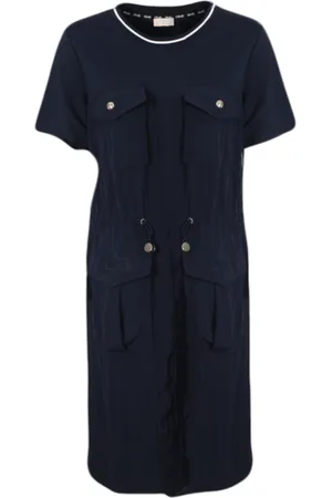 Liu Jo Dames, Jurken, Blauw, Maat: XS Jersey