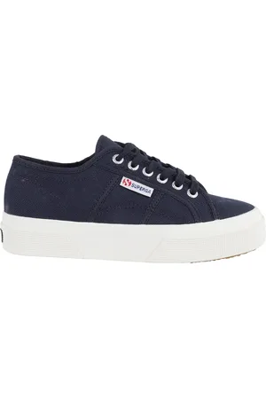 Superga Dames, Schoenen, Blauw, Maat: 39 EU Katoen