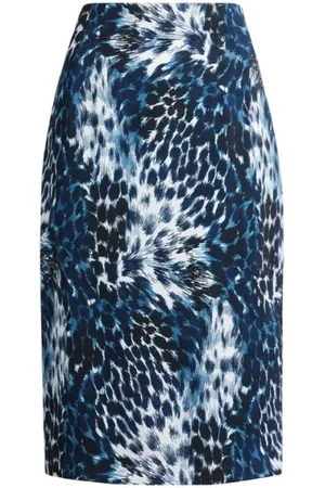 Roberto Cavalli Dames, Rokken, Blauw, Maat: M