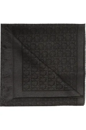 Salvatore Ferragamo Dames, Accessoires, Grijs, Maat: ONE Size Wol