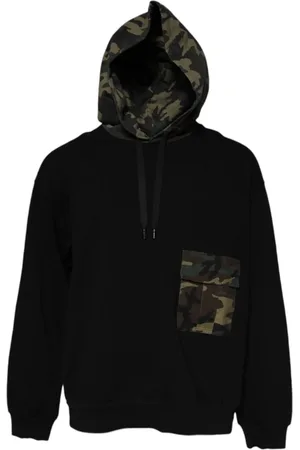Dolce & Gabbana Heren, Sweatshirts & Hoodies, Zwart, Maat: 4XL Katoen