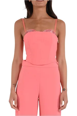 Patrizia Pepe Dames, Tops, Oranje, Maat: M Poliester