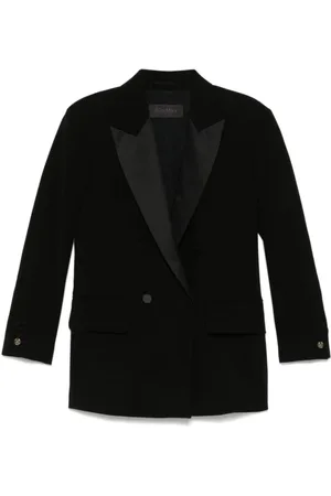 Max Mara Dames, Jassen, Zwart, Maat: S