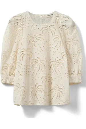 Sofie Schnoor Dames, Blouses & Shirts, Wit, Maat: M Katoen