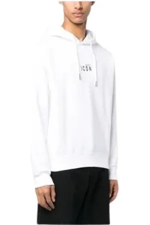 Dsquared2 Heren, Sweatshirts & Hoodies, Wit, Maat: XL Katoen