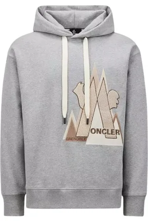 Moncler Heren, Sweatshirts & Hoodies, Grijs, Maat: XL Katoen