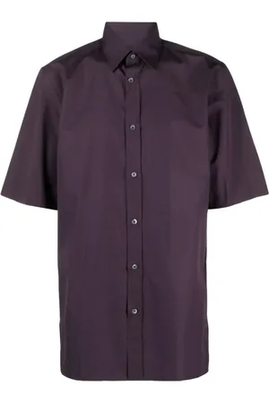 Maison Margiela Heren, Overhemden, Paars, Maat: 2XS