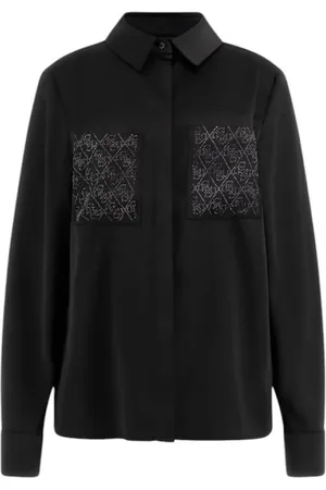 Guess Dames, Blouses & Shirts, Zwart, Maat: XL