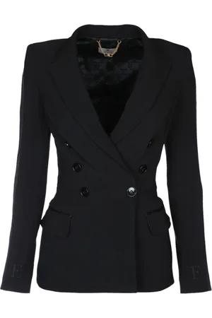 Elisabetta Franchi Dames, Jassen, Zwart, Maat: M