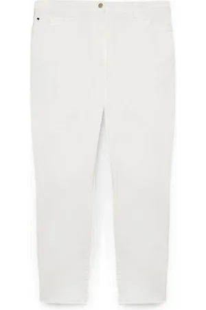 Fiorella rubino Dames, Broeken, Wit, Maat: 3XL Katoen