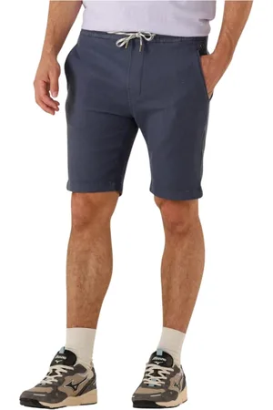 Cast Iron Heren, Korte broeken, Blauw, Maat: W32 Linnen