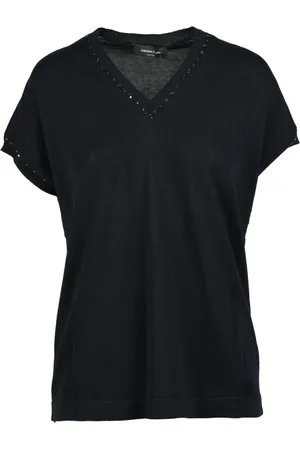 Fabiana Filippi Dames, Truien, Blauw, Maat: XS Katoen