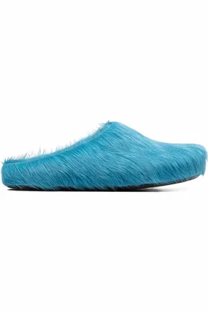 Marni Heren, Schoenen, Blauw, Maat: 41 EU Leer