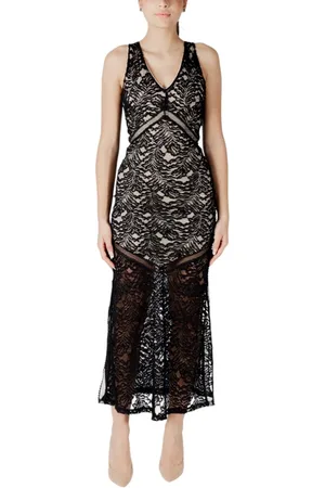 Guess Dames, Jurken, Zwart, Maat: M Katoen