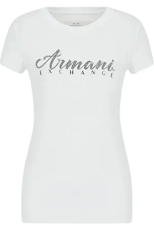 Armani Exchange Dames, Tops, Wit, Maat: XS Katoen