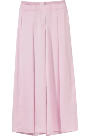 GENNY Dames, Broeken, Roze, Maat: S Satijn