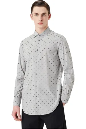 Emporio Armani Heren, Overhemden, Veelkleurig, Maat: L Katoen