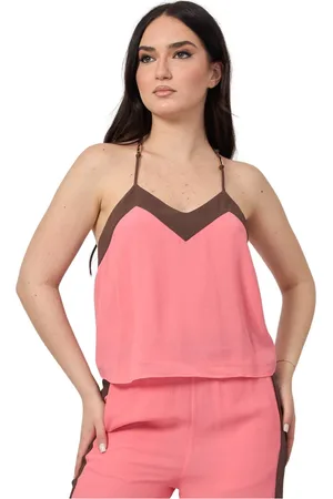 Patrizia Pepe Dames, Tops, Roze, Maat: S Viscose