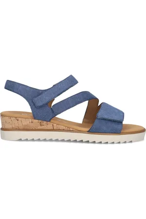 Gabor Dames, Schoenen, Blauw, Maat: 39 EU Linnen