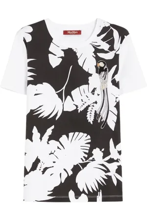 Max Mara Dames, Tops, Zwart, Maat: L Katoen