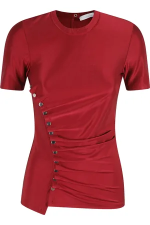Paco rabanne Dames, Blouses & Shirts, Rood, Maat: XS