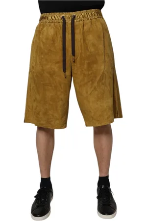 Dolce & Gabbana Heren, Korte broeken, Bruin, Maat: L Suède