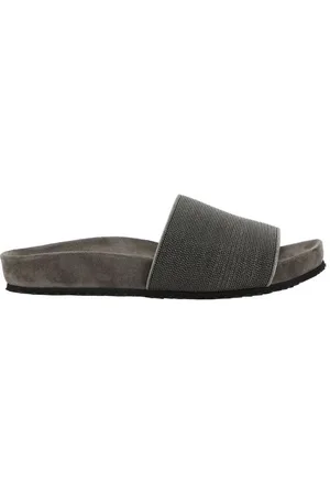 Brunello Cucinelli Dames, Schoenen, Grijs, Maat: 39 EU Suède