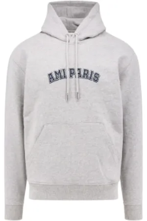 Ami Heren, Sweatshirts & Hoodies, Grijs, Maat: L
