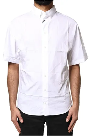 Dolce & Gabbana Heren, Overhemden, Wit, Maat: 4XS Katoen