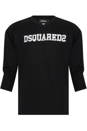 Dsquared2 Heren, Tops, Zwart, Maat: M Katoen