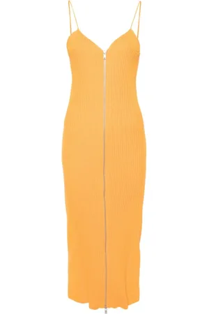 Jil Sander Dames, Jurken, Oranje, Maat: S