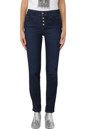 Liu Jo Dames, Jeans, Blauw, Maat: W33 Katoen