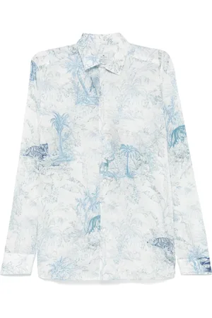 Etro Heren, Overhemden, Blauw, Maat: XL Katoen