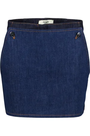 Fendi Dames, Korte broeken, Blauw, Maat: S Denim
