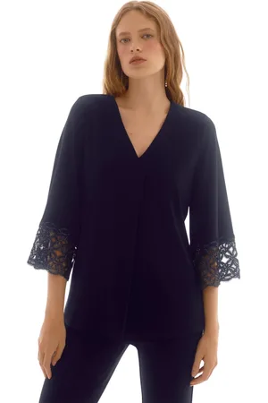 Joseph Ribkoff Dames, Blouses & Shirts, Blauw, Maat: 5XL