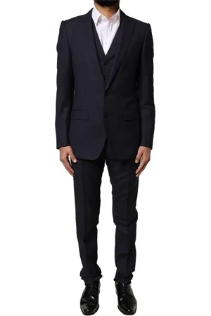 Dolce & Gabbana Heren, Pakken, Zwart, Maat: XS Leer