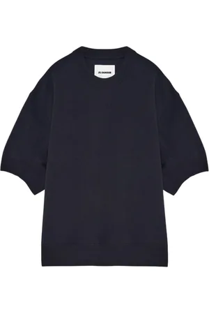 Jil Sander Heren, Tops, Blauw, Maat: S Katoen