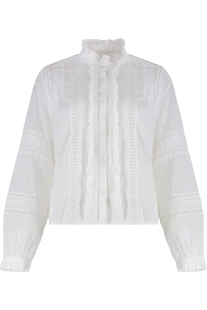Isabel Marant Dames, Blouses & Shirts, Wit, Maat: 2XS Katoen